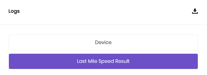 Last mile speed result section in Session Overview