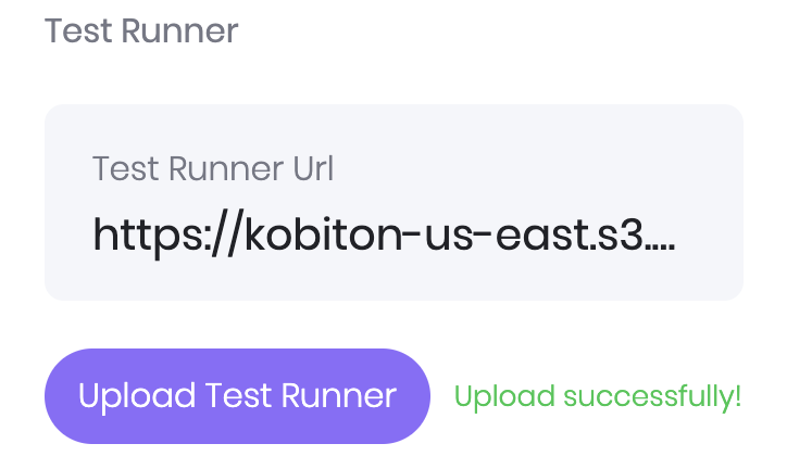 Note down the value of Test Runner URL