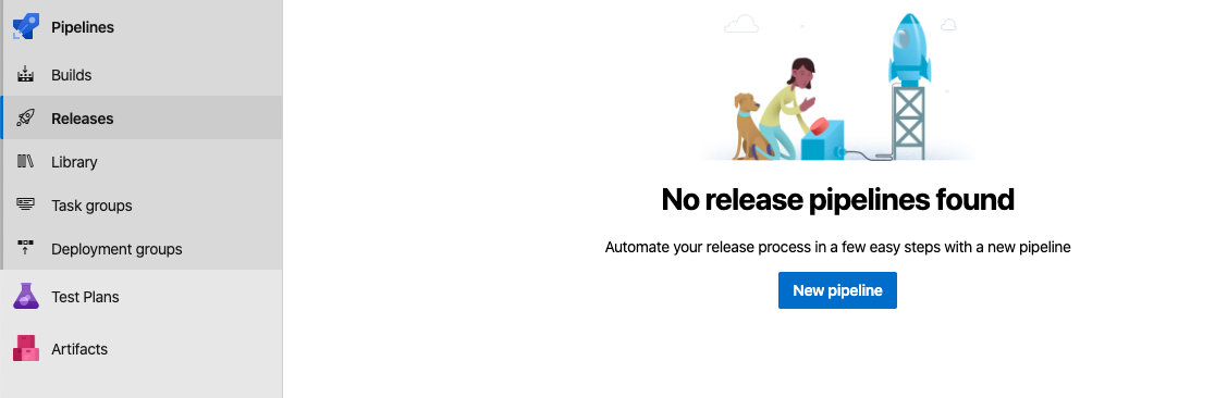 Click the New pipeline