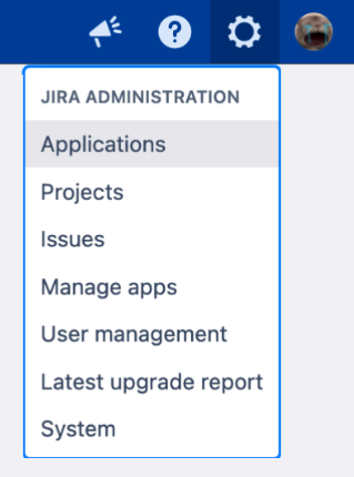 Opening the Settings menu and going to Applications