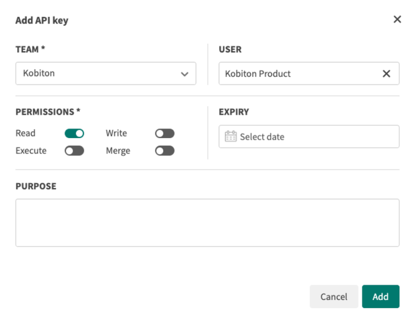 In the case of creating a new API key, selecting the team and user option and then turning on the read permissions.