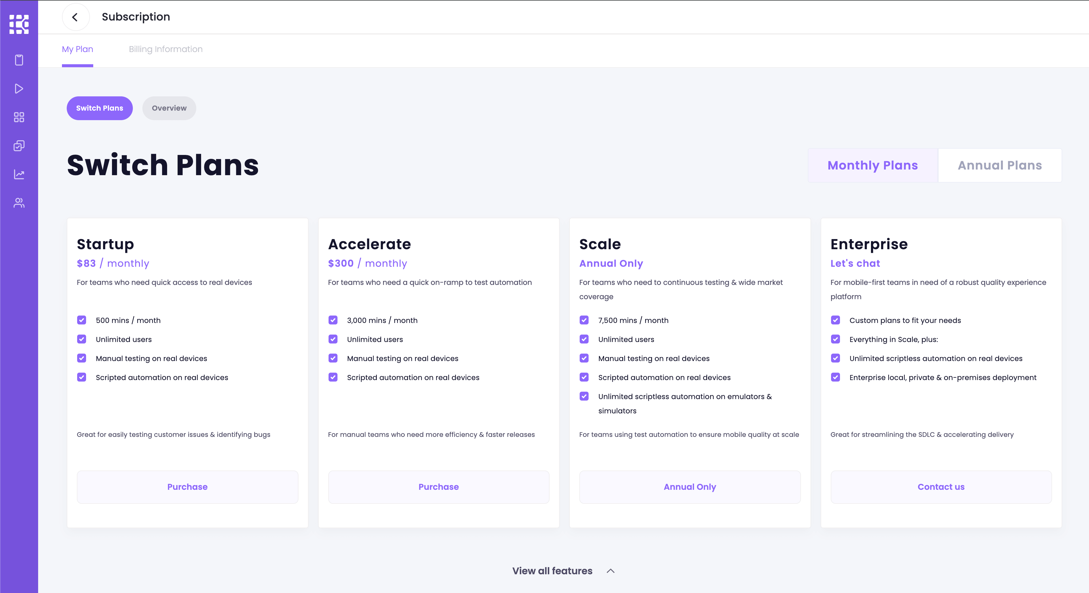 Manage your subscription