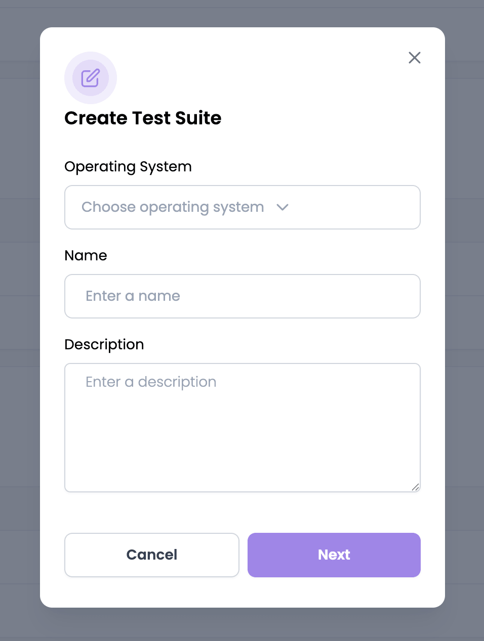 Create Test Suite